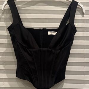 House of CB Midnight Black Structured Corset